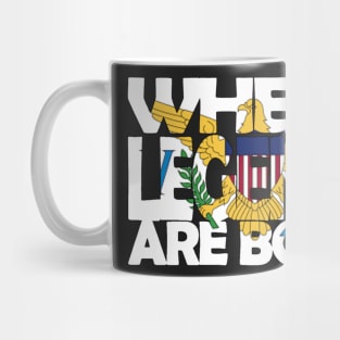 USVI Flag - Where Legends Are Born - Charlotte Amalie - Soca Mode Mug